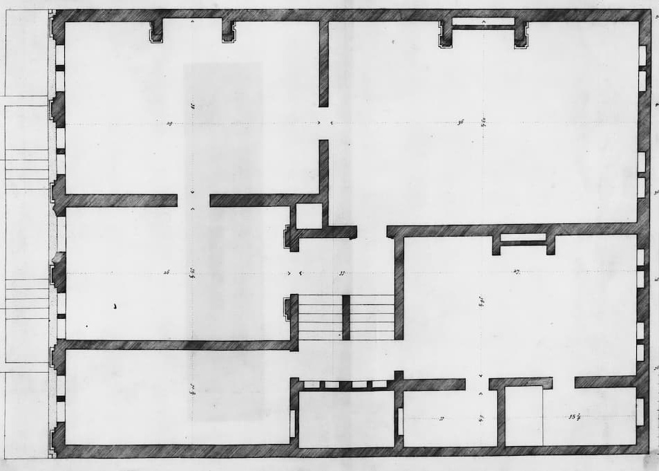 Residential construction floor plan for home design and drafting services